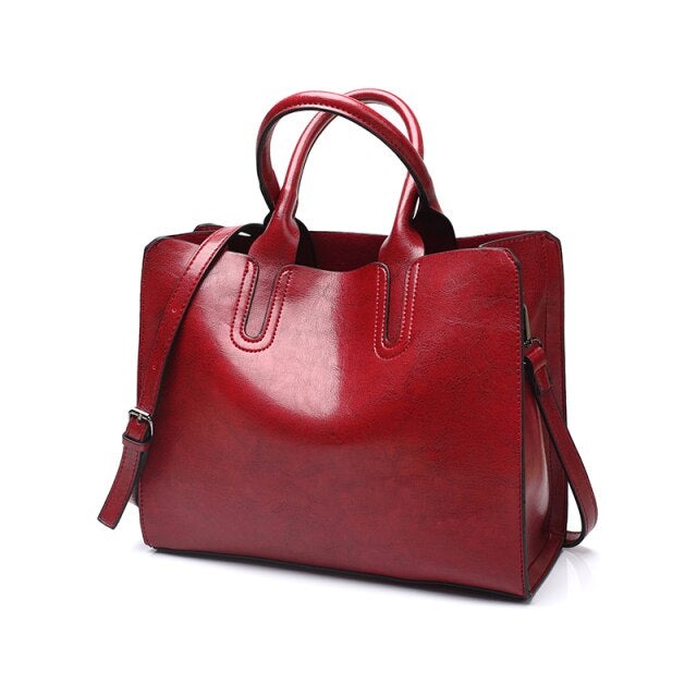 Casual Large Capacity Tote Women Handbags Luxury Leather