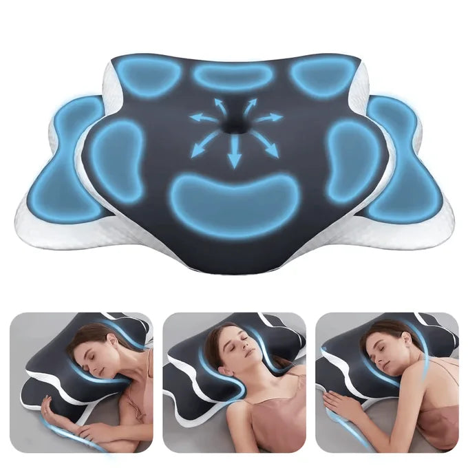 Oreiller Ergonomique en Mousse à Mémoire de Forme – Pour un Sommeil Réparateur et Sans Douleur