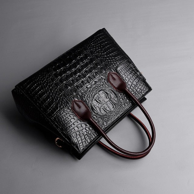 Women Handbag Genuine Leather Bags Women Crocodile Luxury Handbags