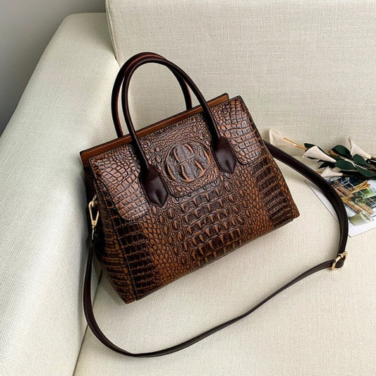 Women Crocodile Luxury Handbags Women Handbag Genuine Leather