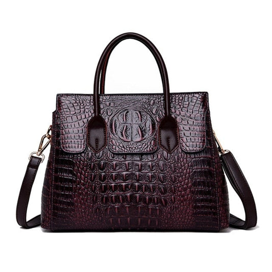 Women Crocodile Luxury Handbags Women Handbag Genuine Leather Bags