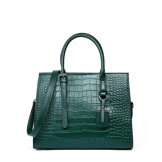 Cow Genuine Leather Handbags Large Capacity